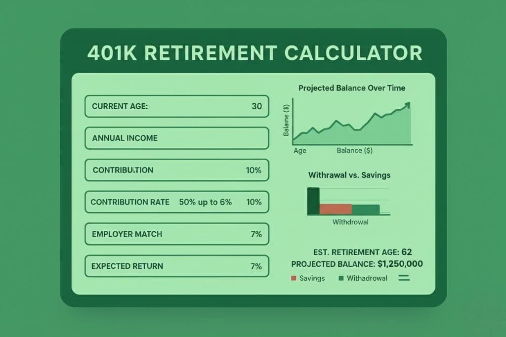 401k Retirement Calculator