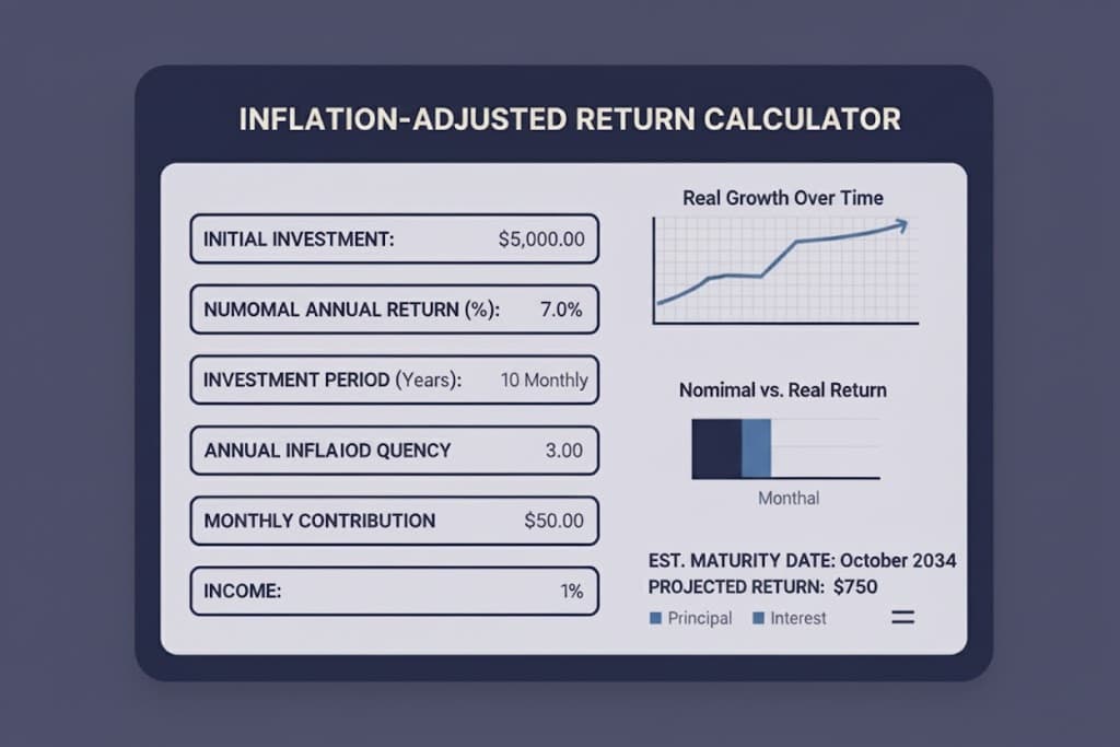 Inflation Adjusted Return Calculator